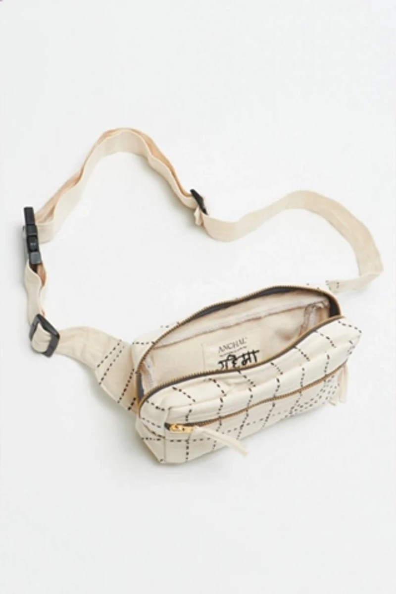 Anchal Kantha Crossbody Belt Bag