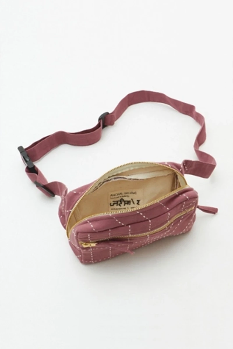 Anchal Kantha Crossbody Belt Bag