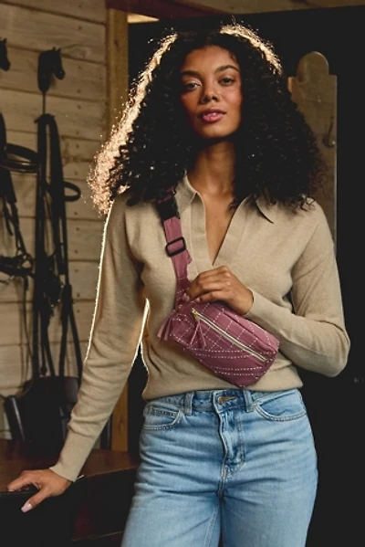 Anchal Kantha Crossbody Belt Bag