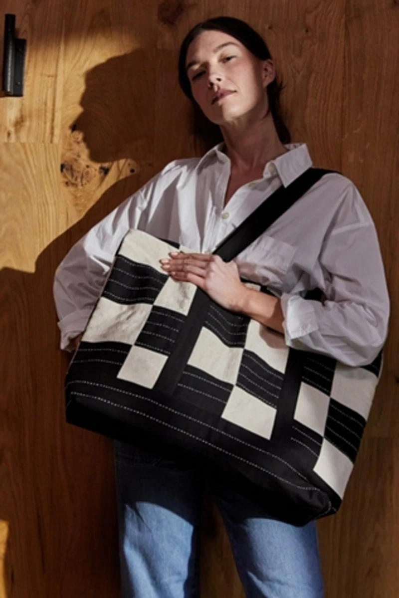 Anchal Checkered Tote