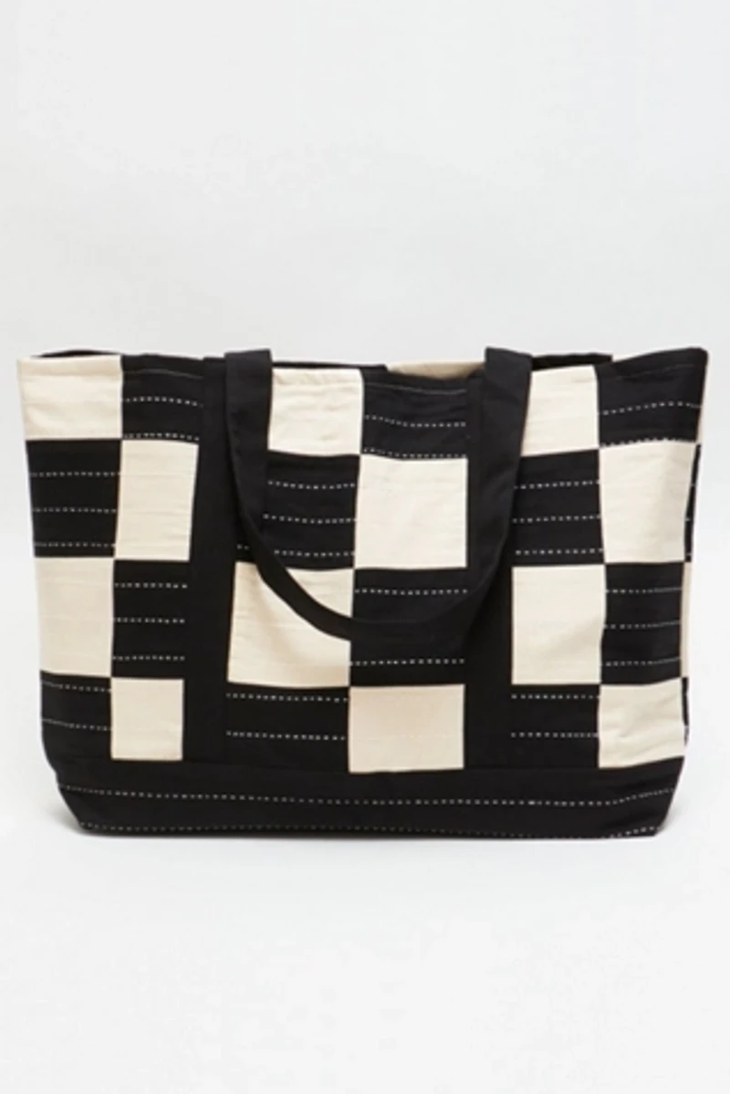 Anchal Checkered Tote