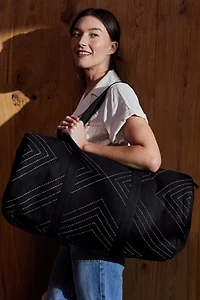 Anchal Arrow-Stitch Weekender Duffel Bag