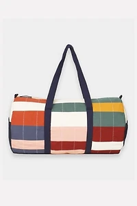 Anchal Multi-Check Weekender Duffel Bag