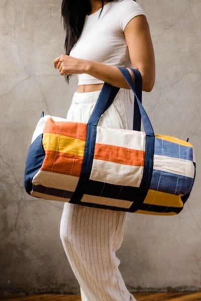 Anchal Multi-Check Weekender Duffel Bag