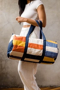Anchal Multi-Check Weekender Duffel Bag