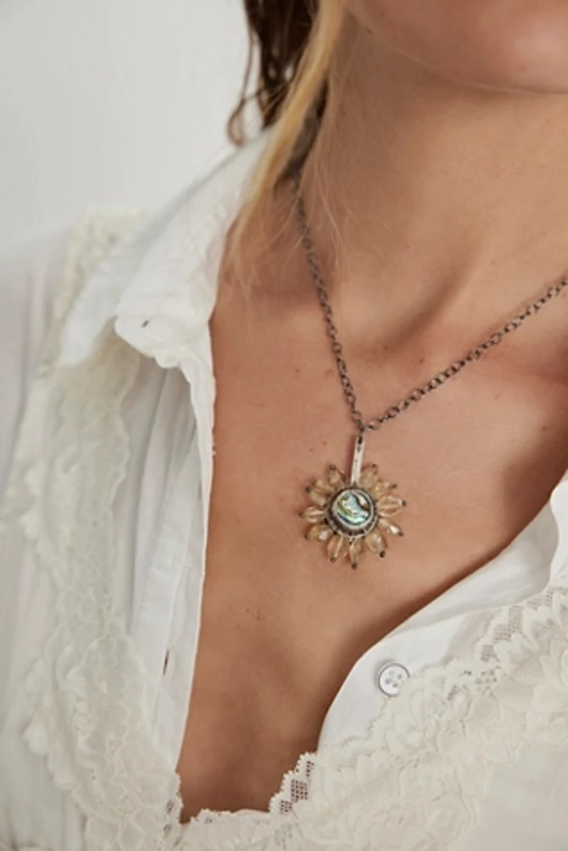 Eric Silva Flower Stone Necklace