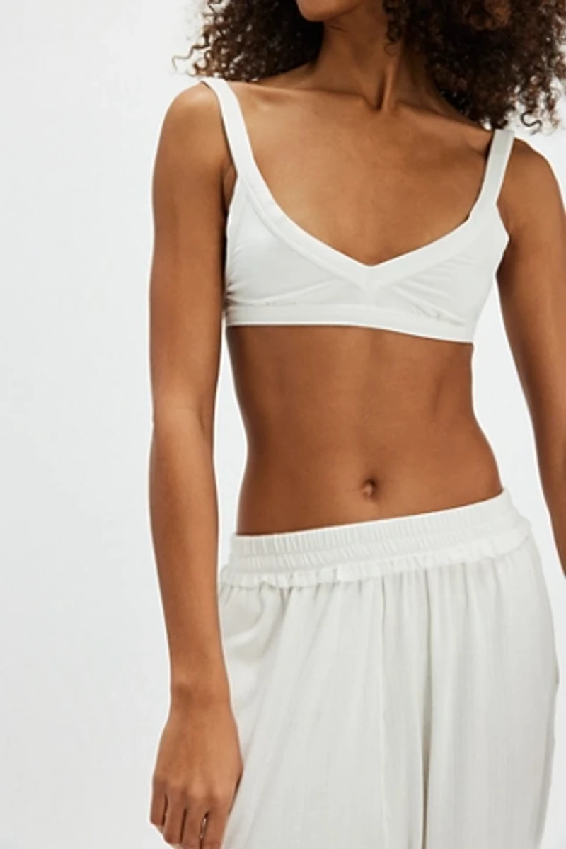 Heathered Essentials Triangle Bralette