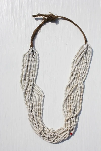 1970s Handmade Multi-Strand Beach Beaded Necklace Selected By Moons + Junes Vintage