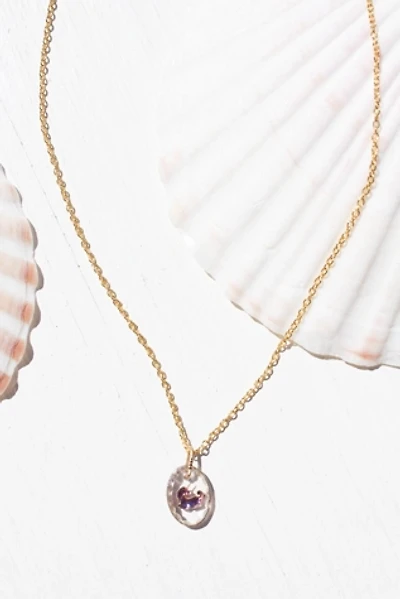1980s Iridescent Unicorn Pendant Necklace Selected By Moons + Junes Vintage