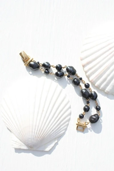 Vintage Black Pearl Bracelet Selected By Moons + Junes Vintage