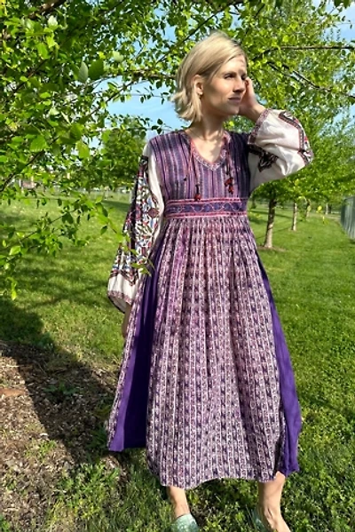 Vintage 1970s Indian Dyed Cotton Dress Selected by Grievous Angel Vintage