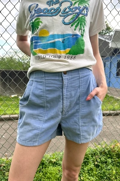 Vintage 1970s Baby Blue Corduroy Shorts Selected by Grievous Angel Vintage