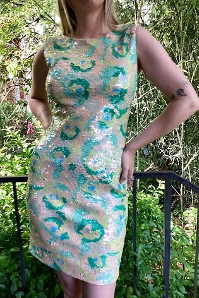 Vintage 1990s Pastel Sequins Dress Selected by Cherry