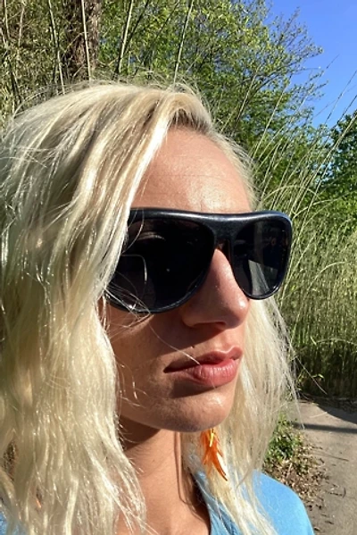 Vintage 1980s Chunky Black Sunglasses Selected by Cherry