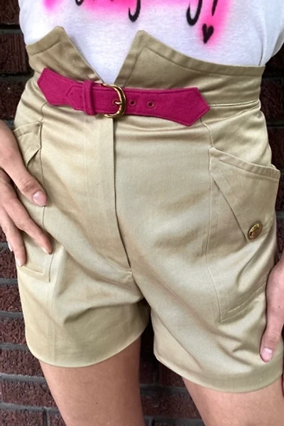 Vintage 1970s Khaki Shorts Selected by Cherry