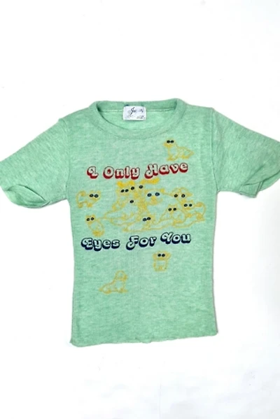Vintage 1960s "I Only Have Eyes for You" Animal Knit Tee Selected by Cherry