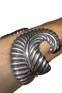 1940's Los Castillo Sterling Silver Bracelet Selected by Garbage Soup