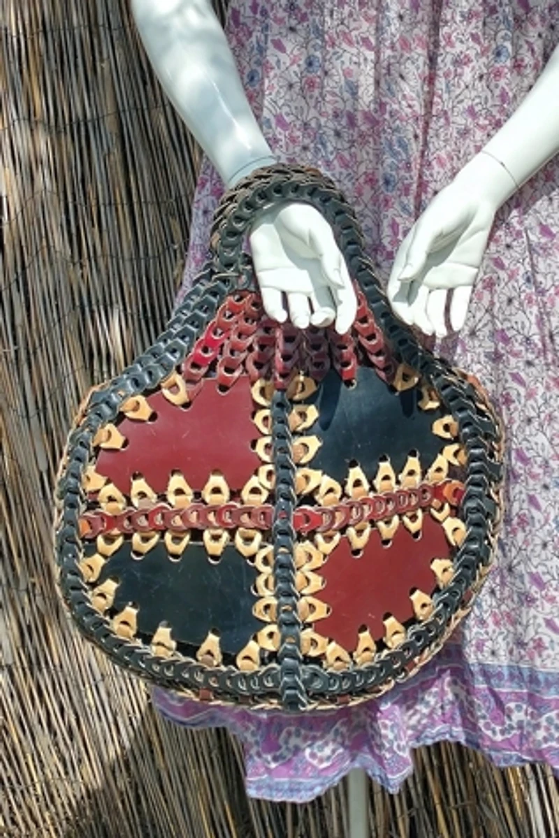 1970's Loop Leather Tote Bag Selected by Garbage Soup