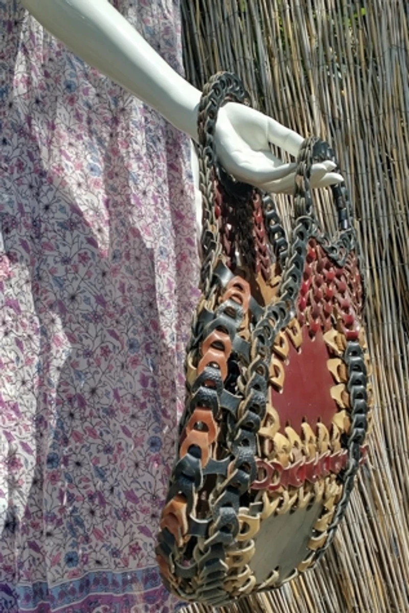 1970's Loop Leather Tote Bag Selected by Garbage Soup