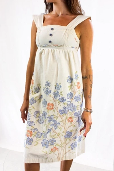 Vintage 70s PBJ Blue Iris Dress Selected by Black Shag Vintage