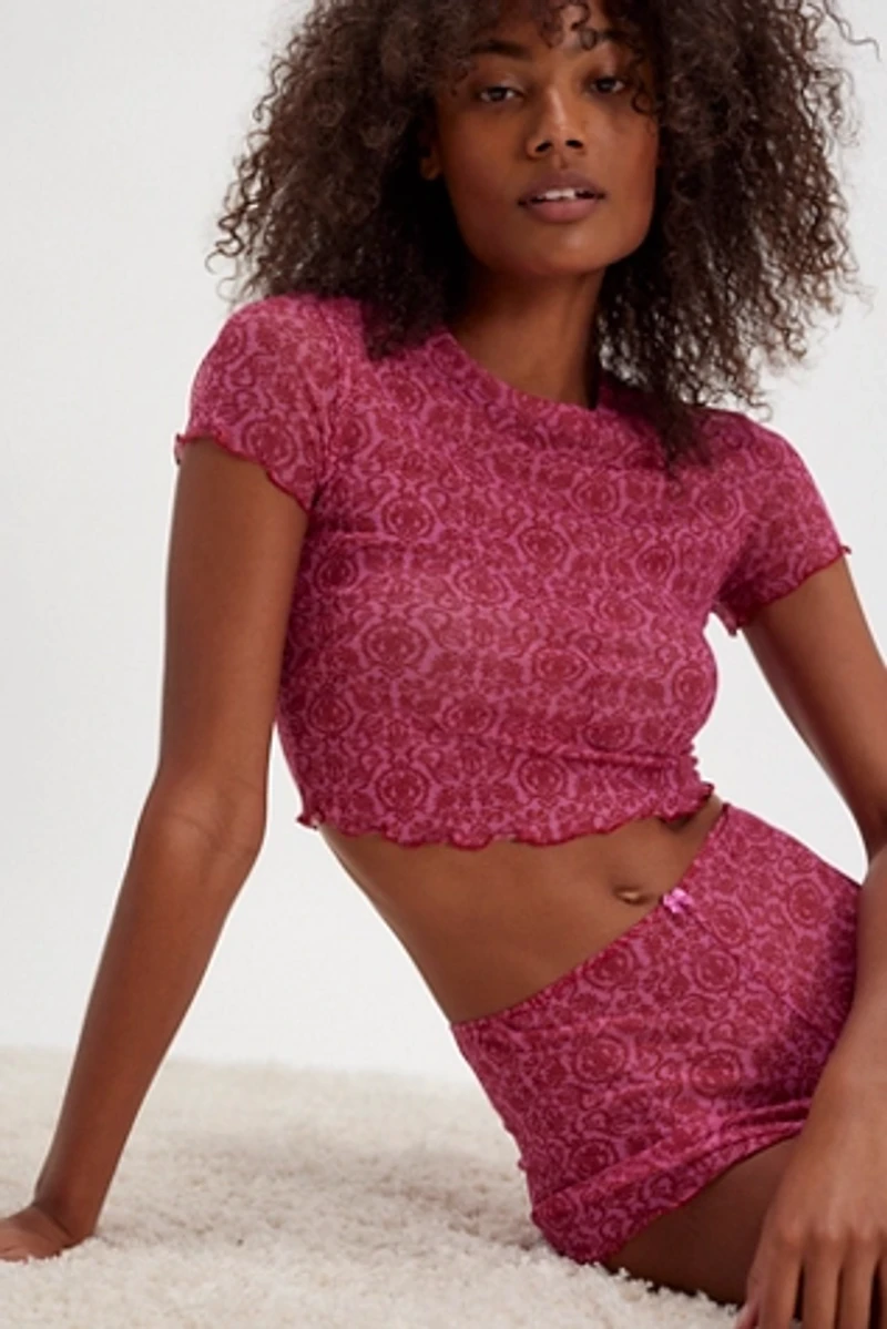 Message In A Bottle Mesh Baby Tee