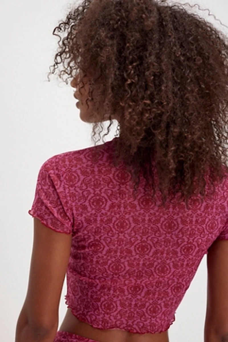 Message In A Bottle Mesh Baby Tee