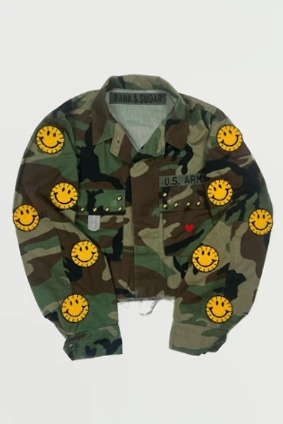 Vintage Smiley Camo Army Jacket Selected by Rank & Sugar