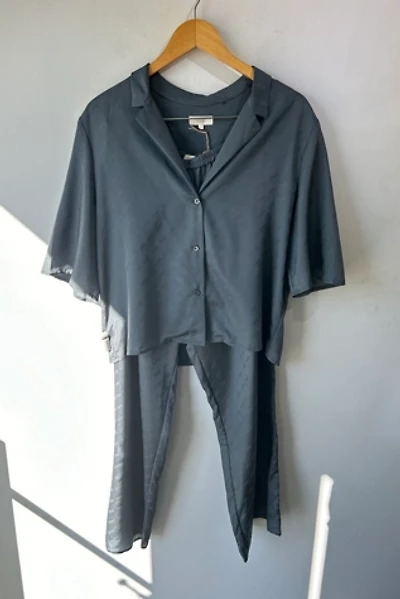 Sally Lapointe Grey Silk Set Selected by The Curatorial Dept.