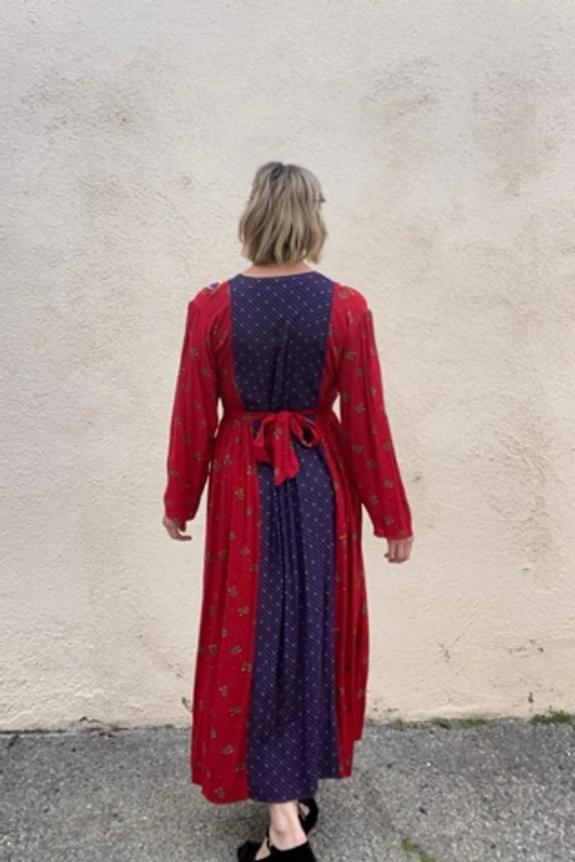 off the shoulder mixed print maxi dress maeve by anthropologie Maeve Off-the-Shoulder Mixed-Print Midi Dress