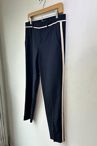 Vince Navy Wool Tuxedo Pants Selected by The Curatorial Dept.