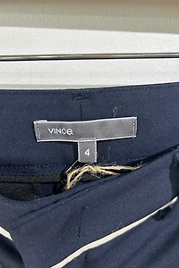 Vince Navy Wool Tuxedo Pants Selected by The Curatorial Dept.