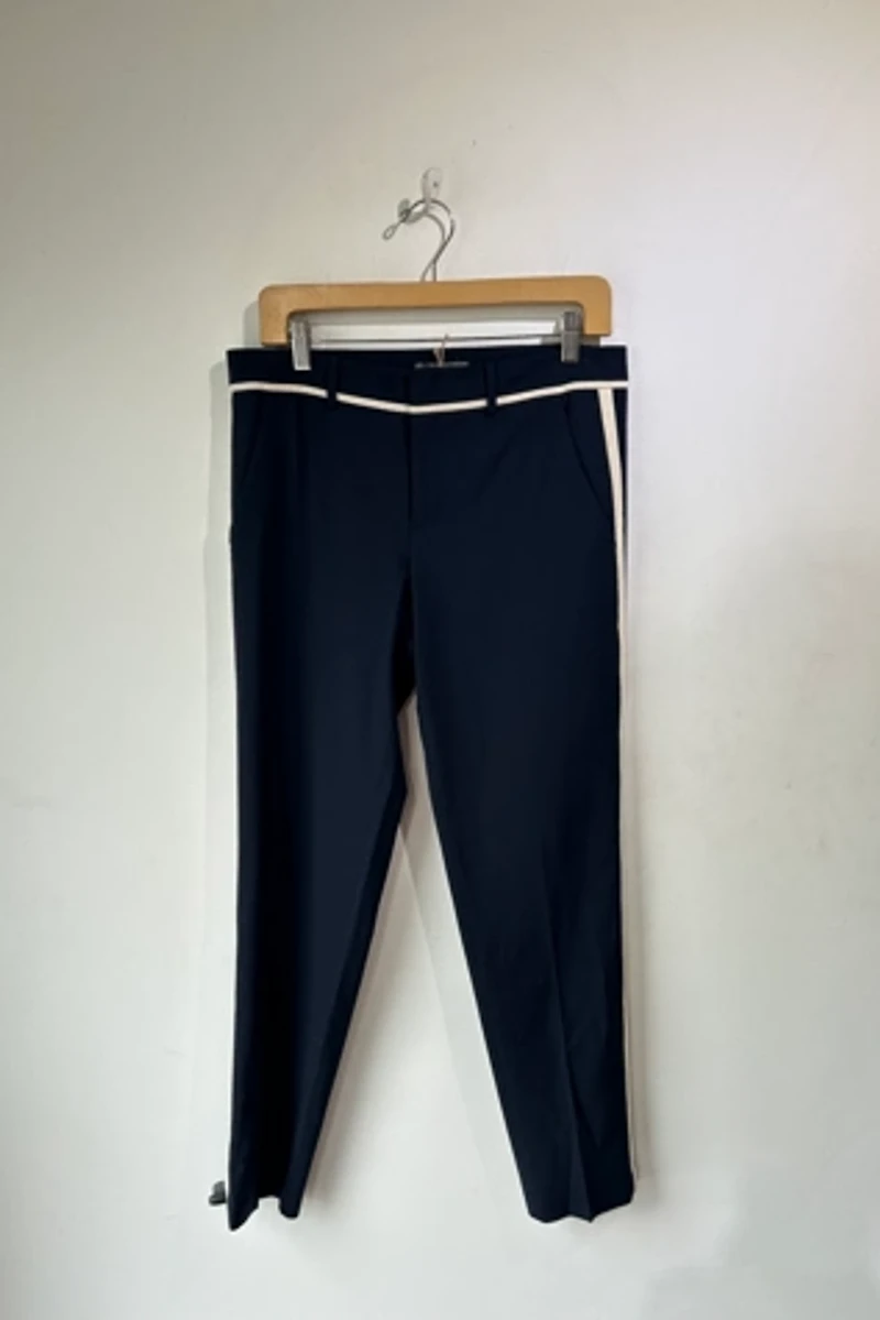 Vince Navy Wool Tuxedo Pants Selected by The Curatorial Dept.