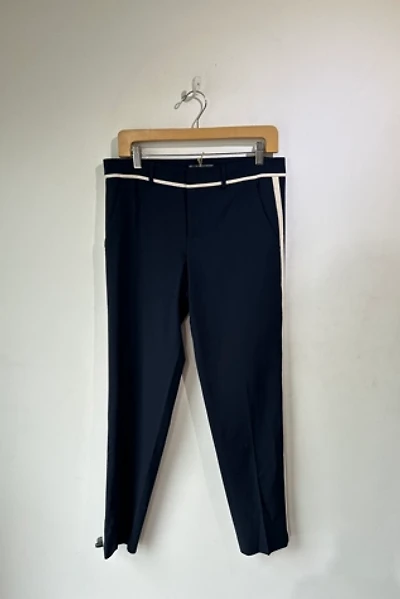 Vince Navy Wool Tuxedo Pants Selected by The Curatorial Dept.