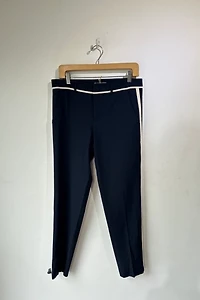 Vince Navy Wool Tuxedo Pants Selected by The Curatorial Dept.