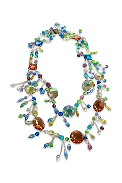 Vintage Glass Crystal Double Strand Stalement Necklace Selected by MARMALADE