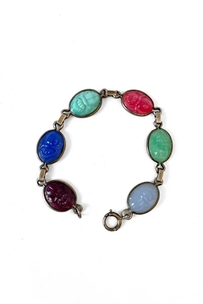 Vintage Sterling Silver Scarab Bracelet Selected by MARMALADE