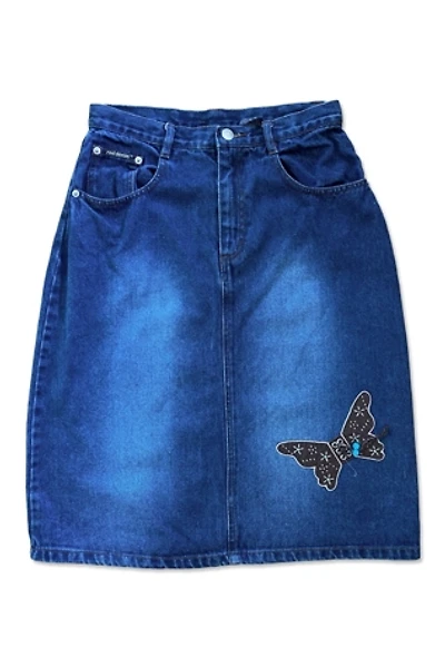 1990s Denim Butterfly Skirt Selected By Ritual Vintage