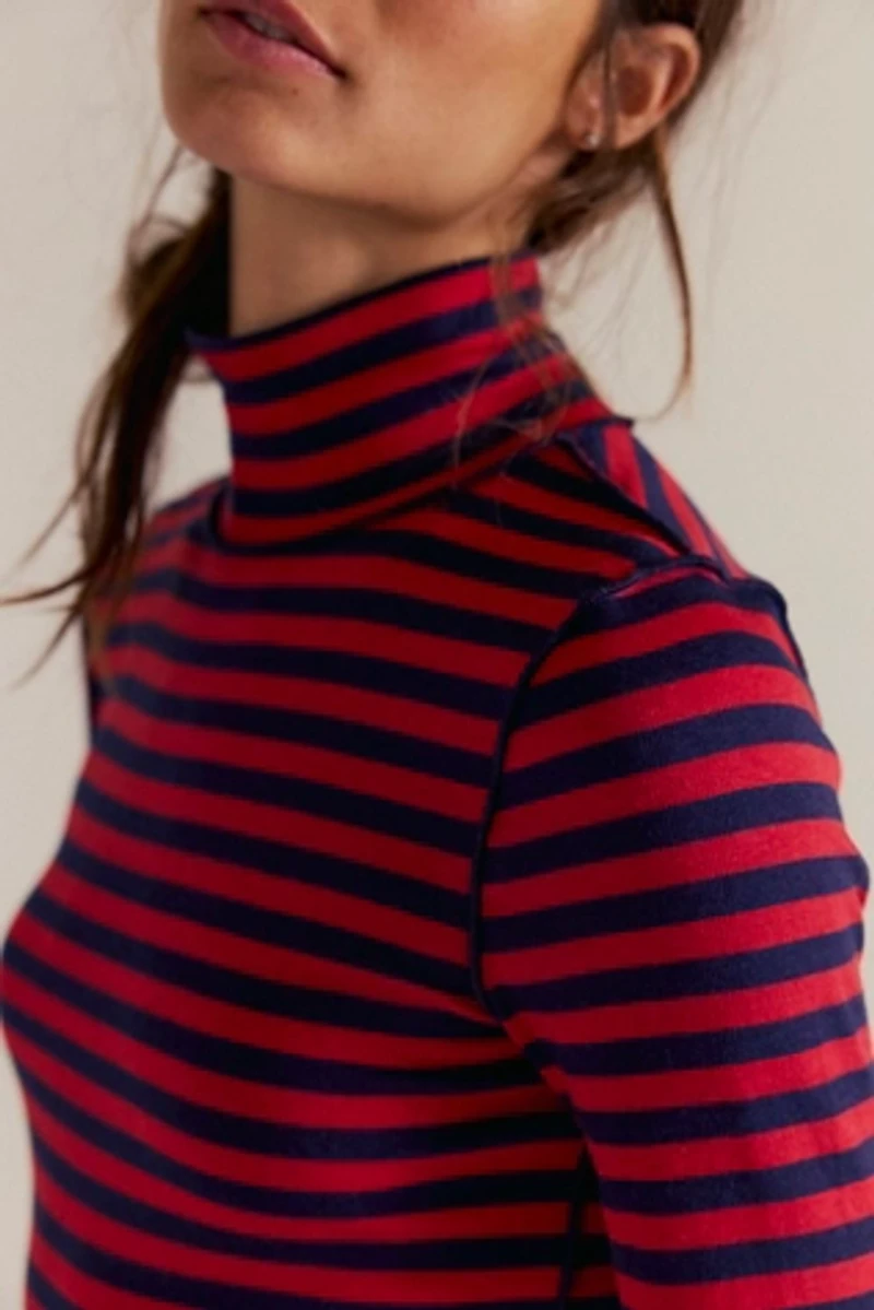We The Free Good Stripe Turtleneck