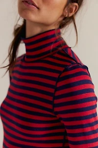 We The Free Good Stripe Turtleneck