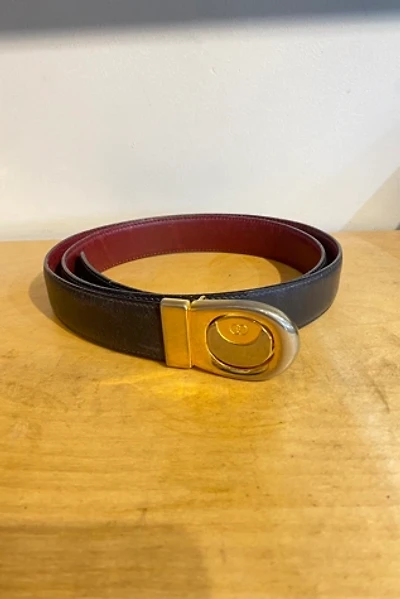 Vintage Gucci Black Leather Belt Selected by The Curatorial Dept.