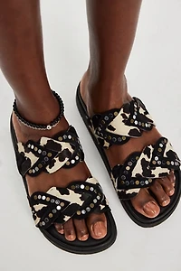 Leo Hair Hide Sandals