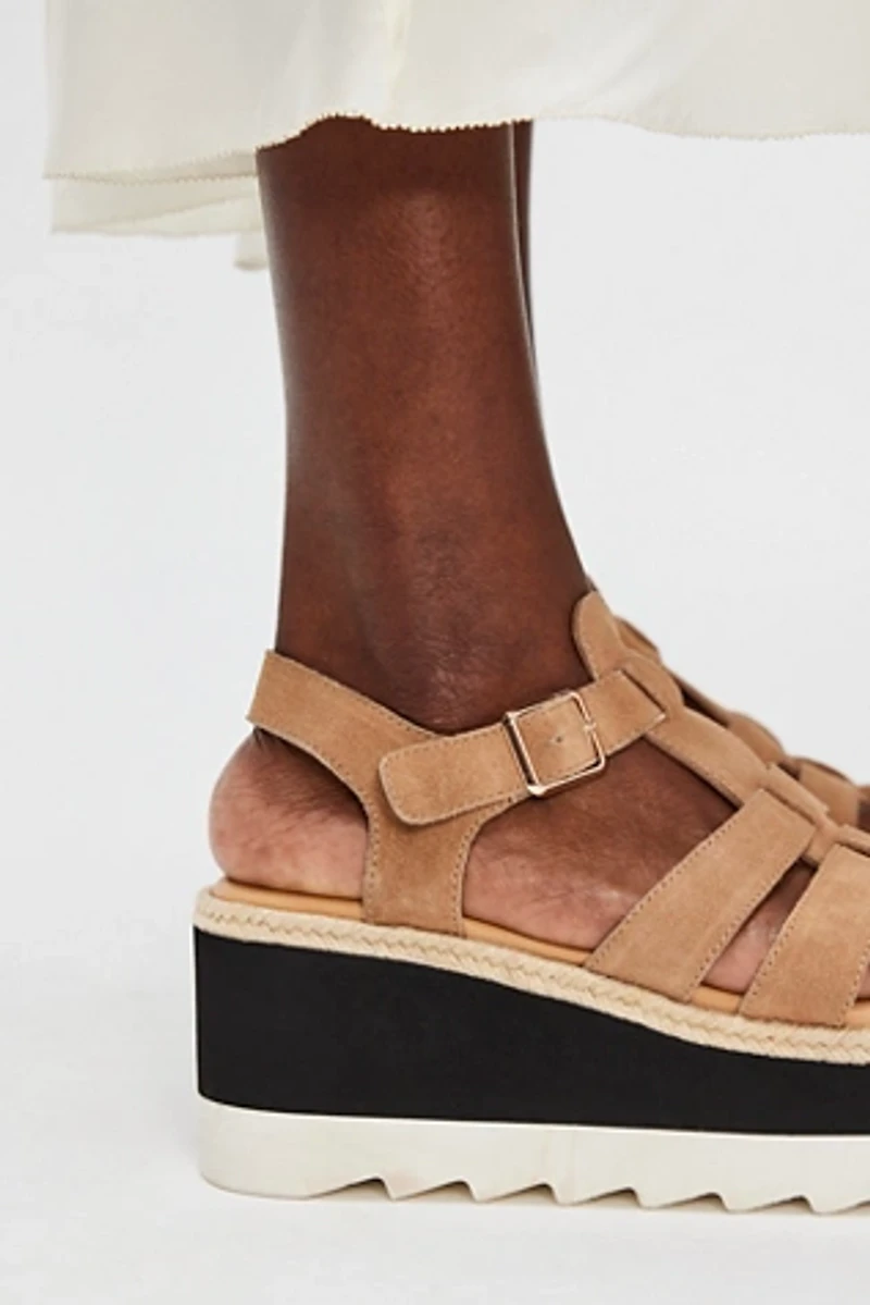 Mykonos Suede Fisherman Flatflorm Wedges