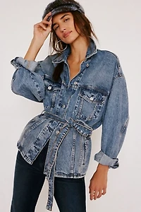 We The Free Knotted Denim Jacket
