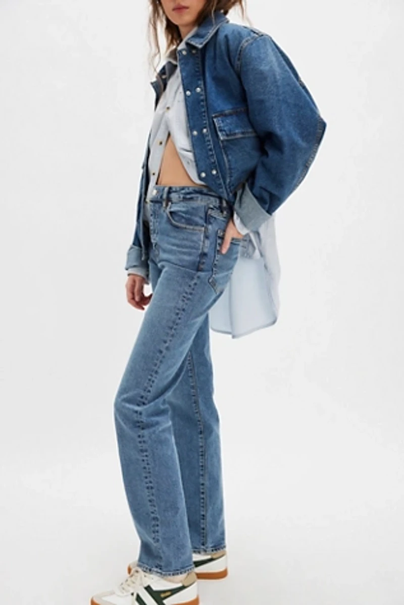 FRAME The Ruler High-Rise Straight Jeans