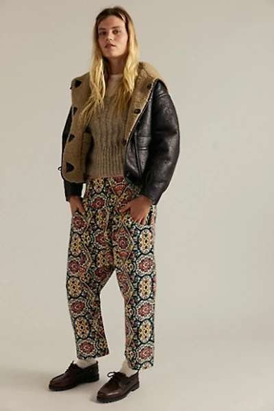 We The Free Lunan Crop Harem Cord Printed Jeans