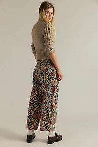 We The Free Lunan Crop Harem Cord Printed Jeans