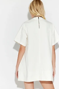 knee length dresses for ladies Free People FP Beach Free-Est Daya Tunic Mini Dress – White Chocolate  Couture