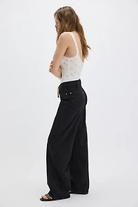 Wrangler Tie Front Loose Jeans