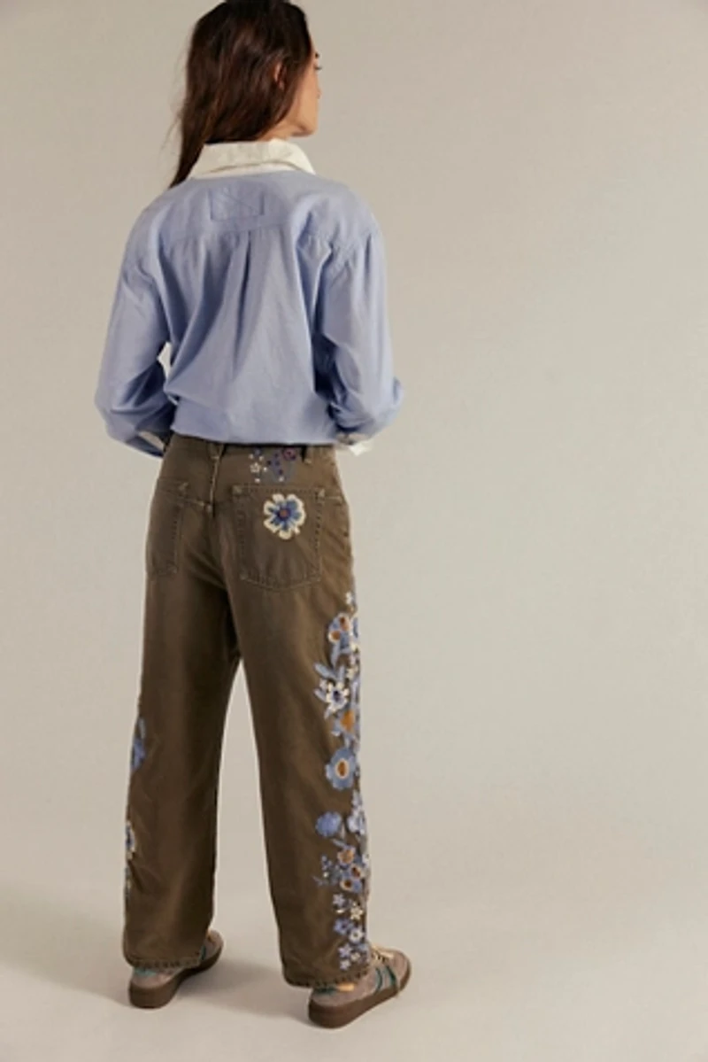 We The Free Willow Floral Embroidered Jeans