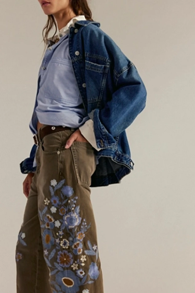 We The Free Willow Floral Embroidered Jeans